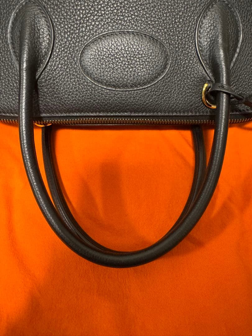 美品　エルメス　ボリード　35 ノワール　黒　✖️ゴールド　ショルダー