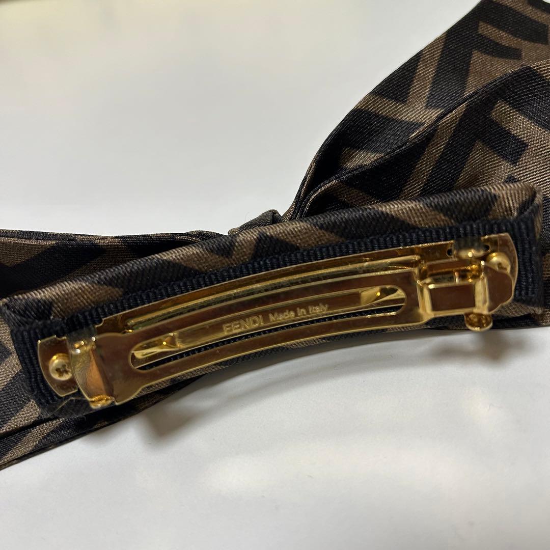 FENDI ブラウンツイルヘアクリップ