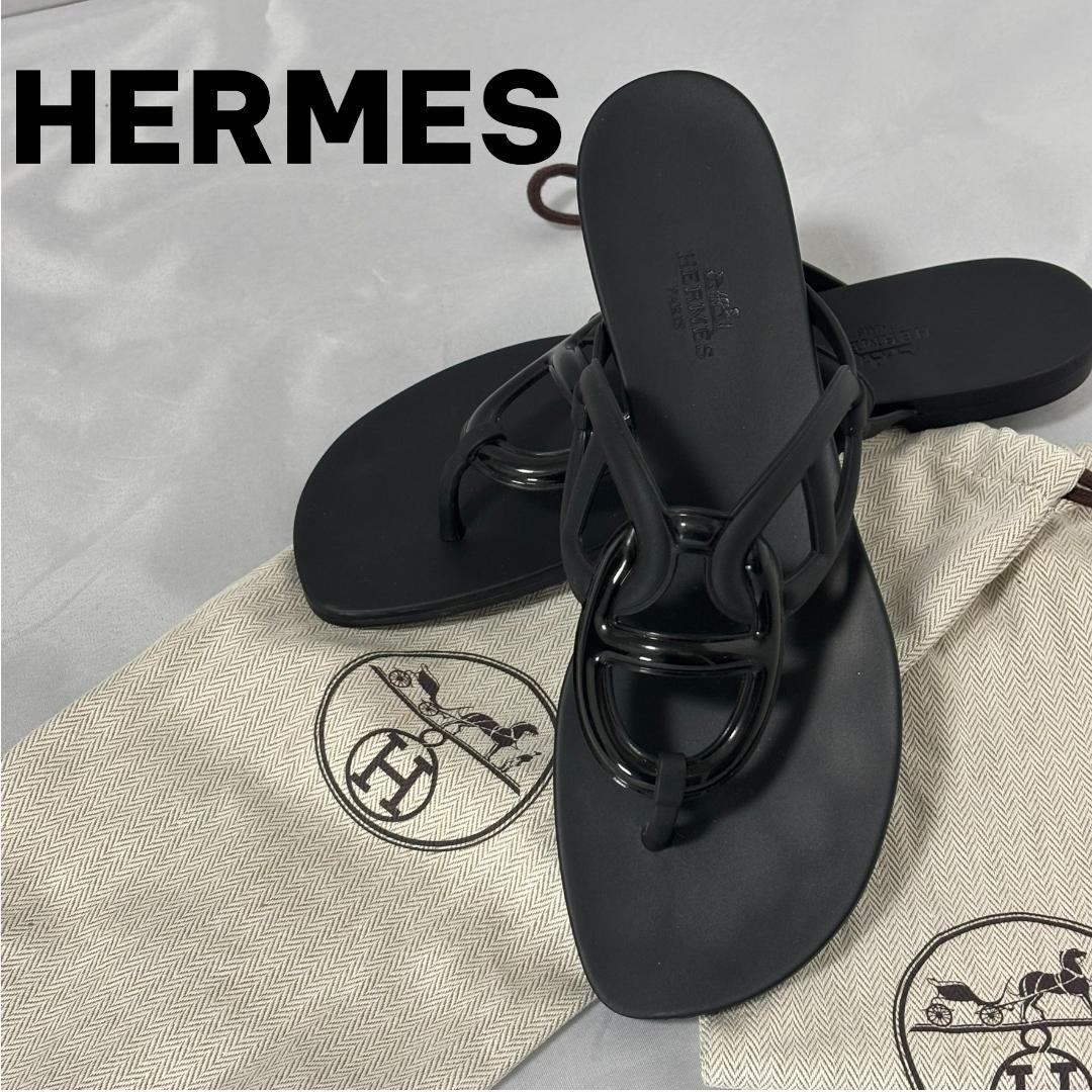 限定価格【極美品】HERMES エルメス エジェリ トングサンダル 39 袋付き