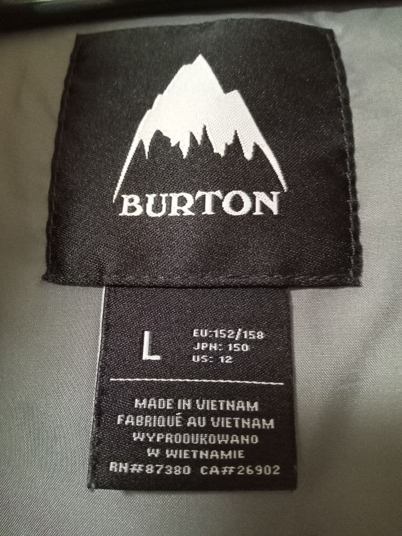 BURTON　スノーボードジャケット