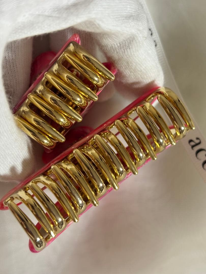 【新品同様】acca クリップ　マーブル　コラーナ　2個組　セット