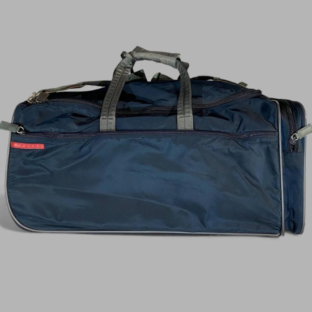 プラダスポーツ ナイロン トラベルバッグ キャリーケース ネイビー