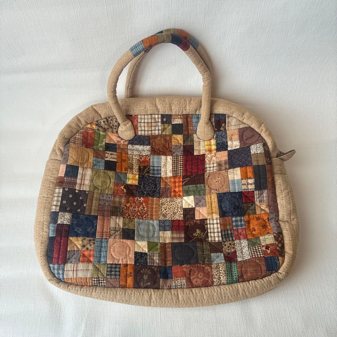パッチワークデザイン ハンドバッグ