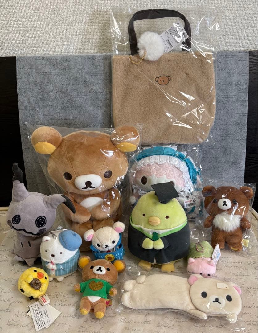 リラックマ ぬいぐるみセット トートバッグ付き