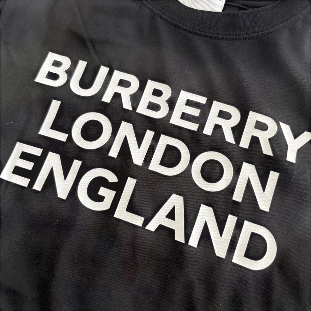 極美品　BURBERRY キッズ12Y(152cm) ロゴTシャツ ブラック