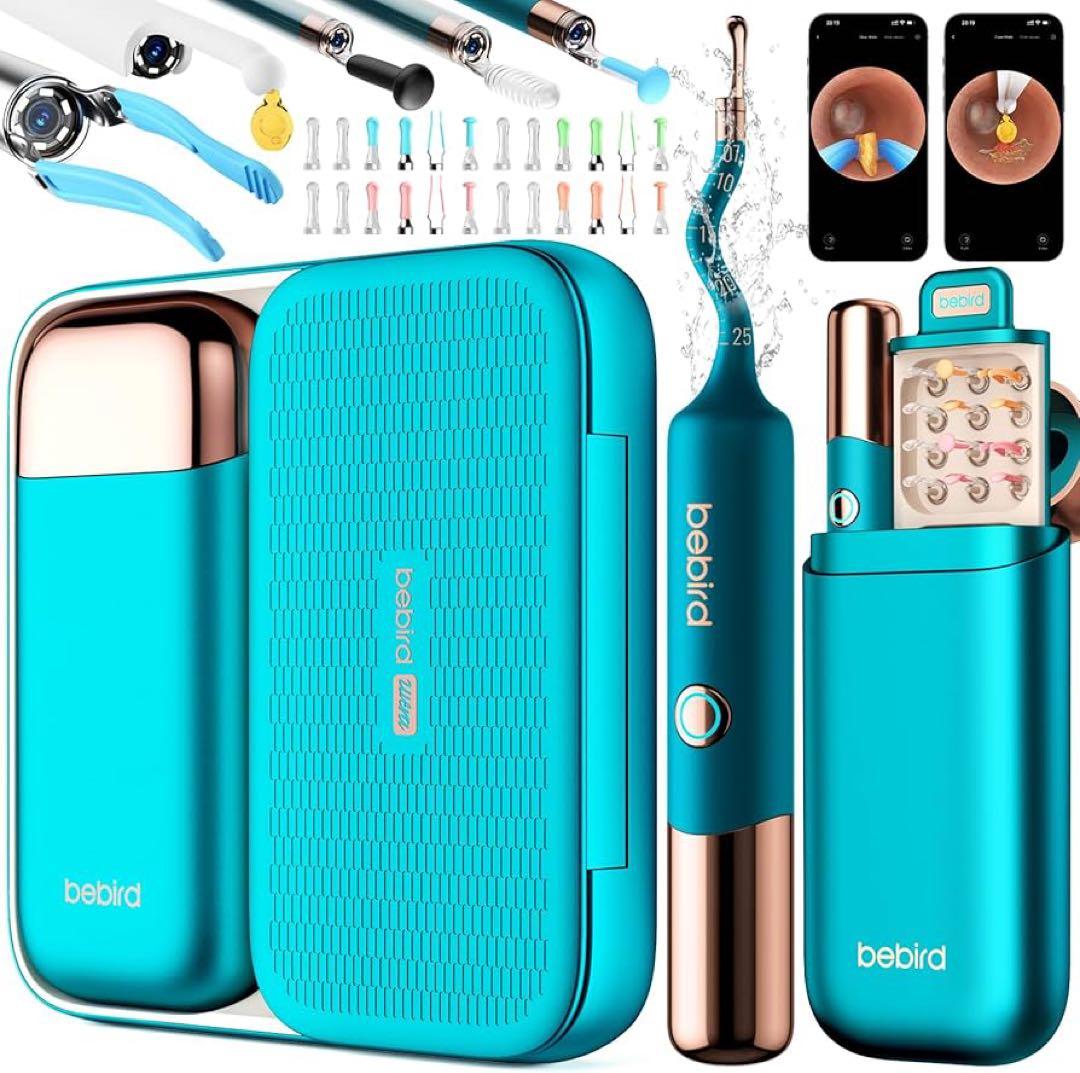 カメラ付き耳かき 2K高精細 スムーズな映像　3.1mmレンズ ピンセット付き