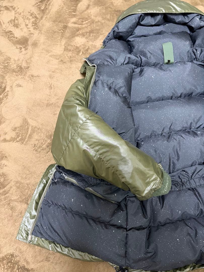 SOPHNET オリーブグリーン フード付きダウンジャケット Ｍ