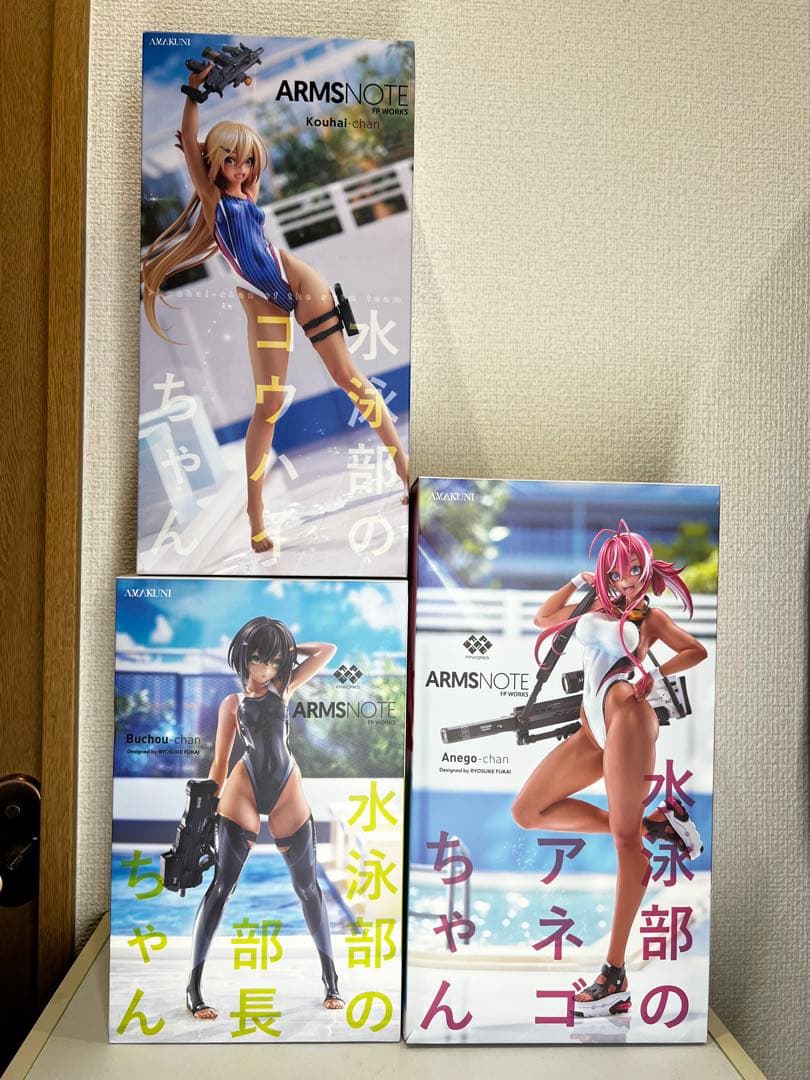 開封品　ARMS NOTE 水泳部のコウハイちゃん　部長ちゃん　アネゴちゃん
