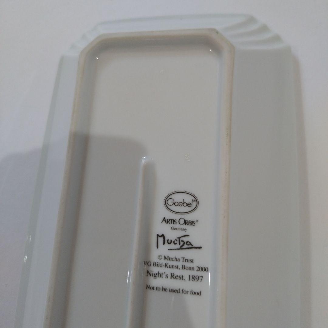 ミュシャ　Mucha 飾皿　 絵皿　陶器　皿　Germany　置物　アンティーク