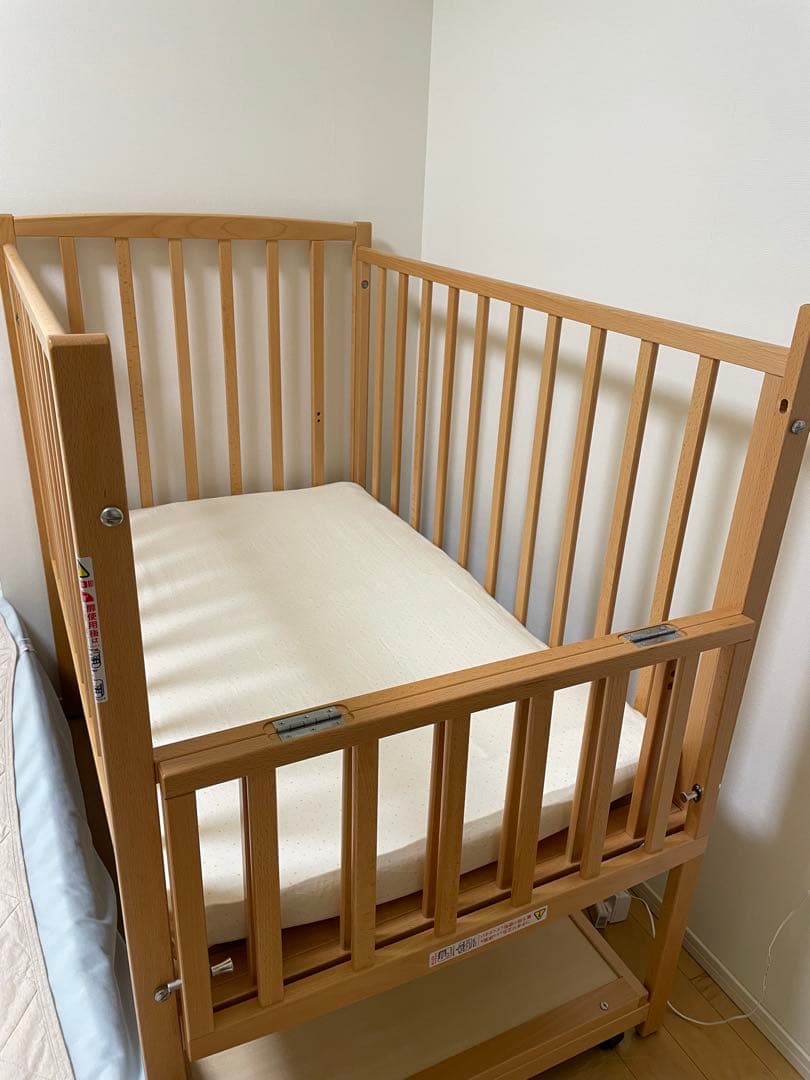 【JJ】ベビーベッド ヤマサキ ハイタイプベッド ツーオープン
