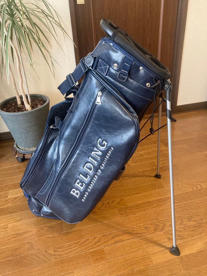 【BELDING】超美品_キャディバッグ(ネイビー)