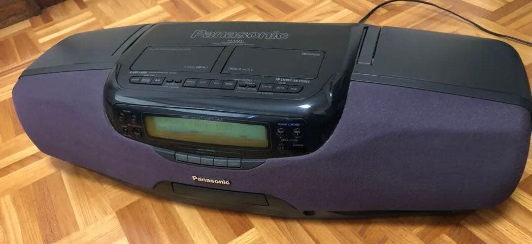 パナソニック RX-DT901 CDダブルラジカセ　リモコン付き　動作確認OK