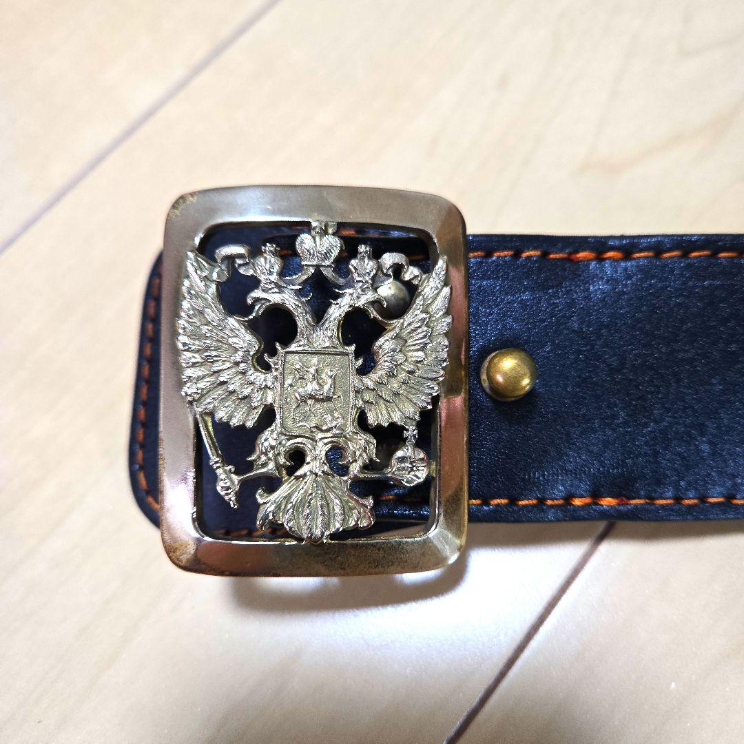 ロシア軍 stich profi製 ブロンズ双頭の鷲 100%革ベルトサイズ 1