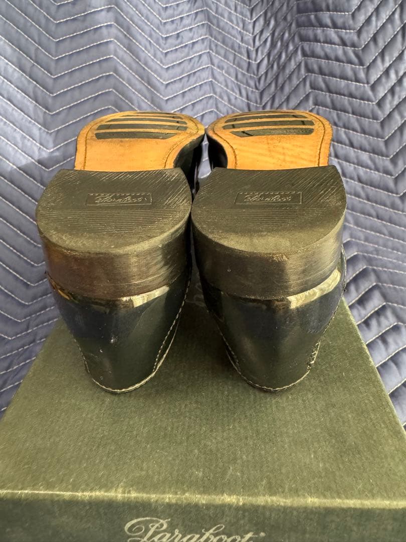 Paraboot ブラック エナメル　ローファー