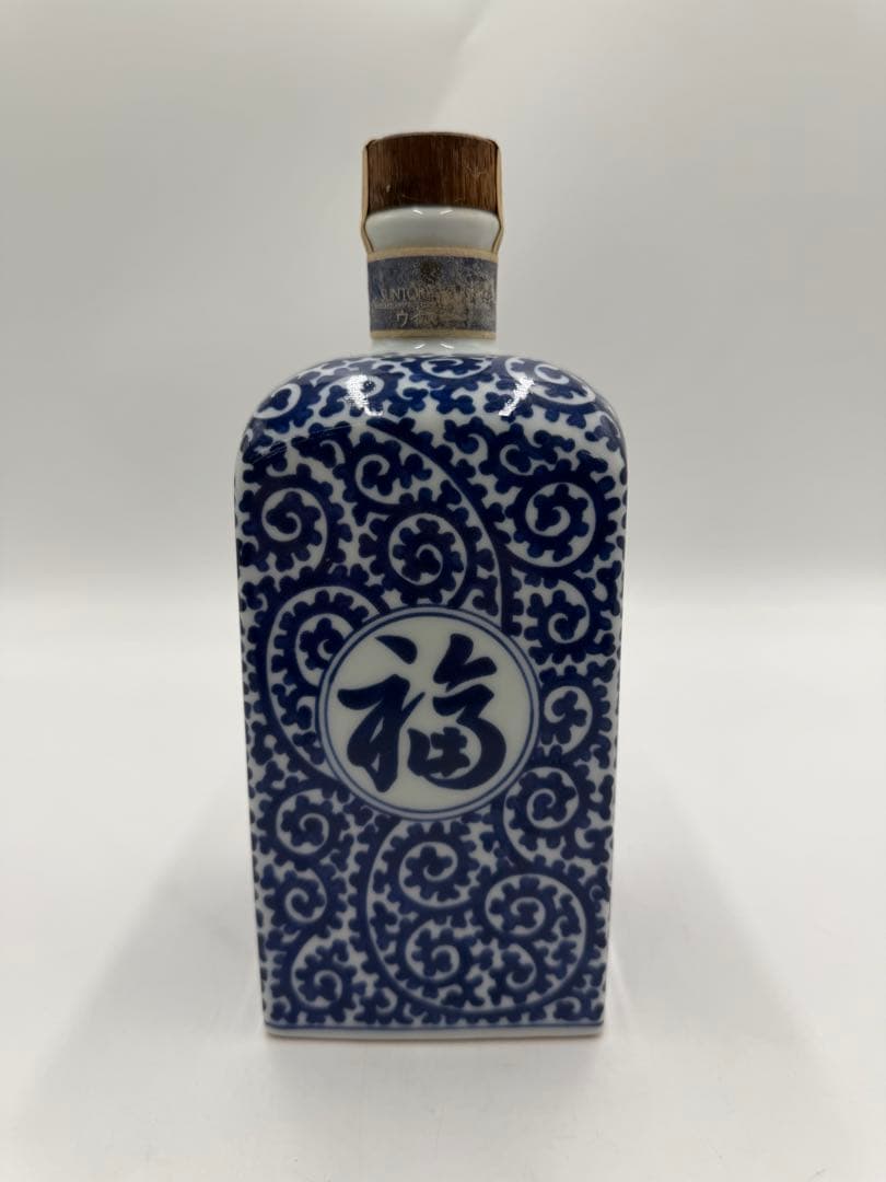 サントリー ウイスキー 山崎12年 有田焼 染付 蛸唐草 「福」　600ml