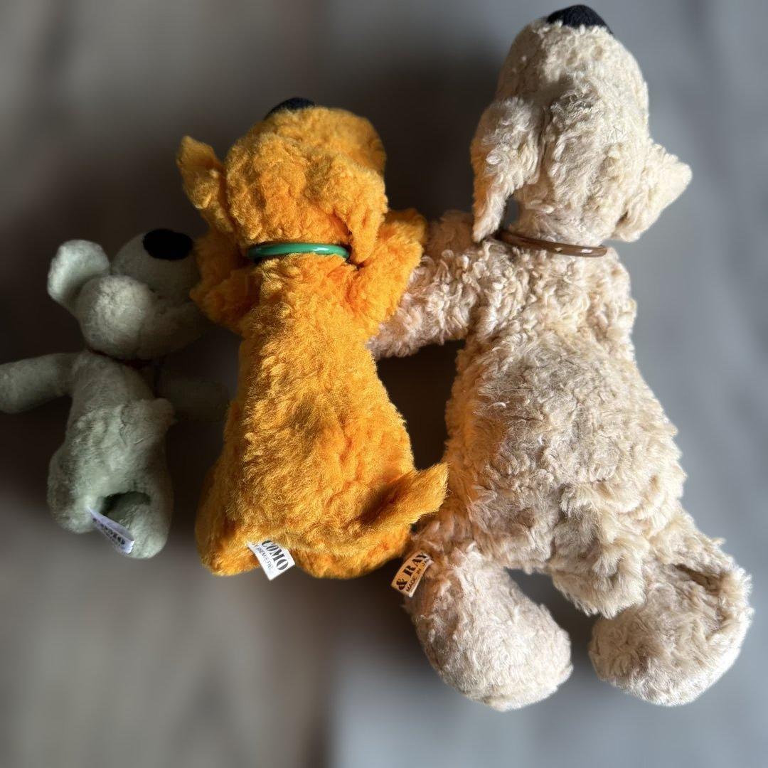 C OM O &R AYクタクタ犬レトロ子犬のルークセット売り⭐︎