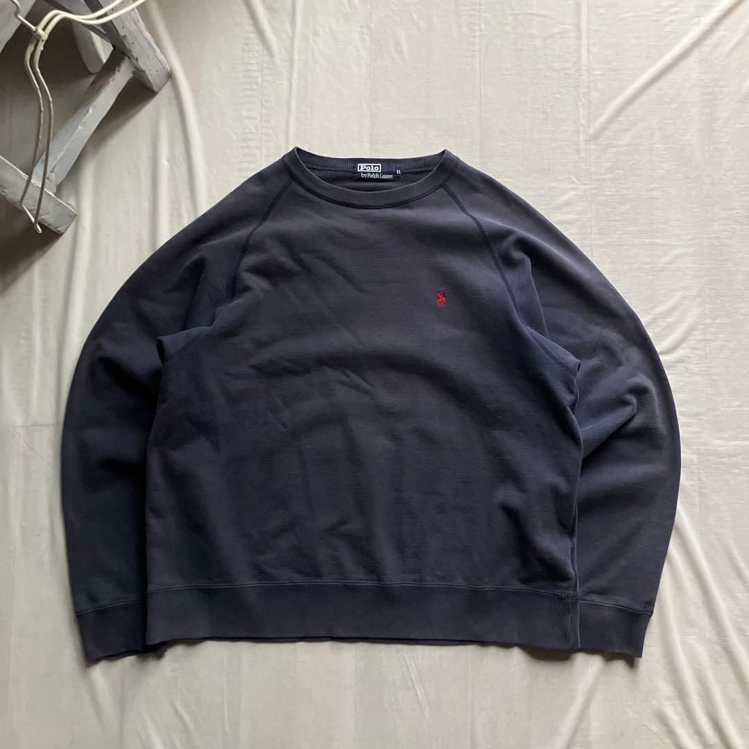 old Ralph Lauren /スウェット フェード ネイビー LL