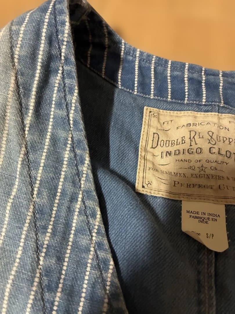 RRL デニム ストライプ ベスト ラルフローレン