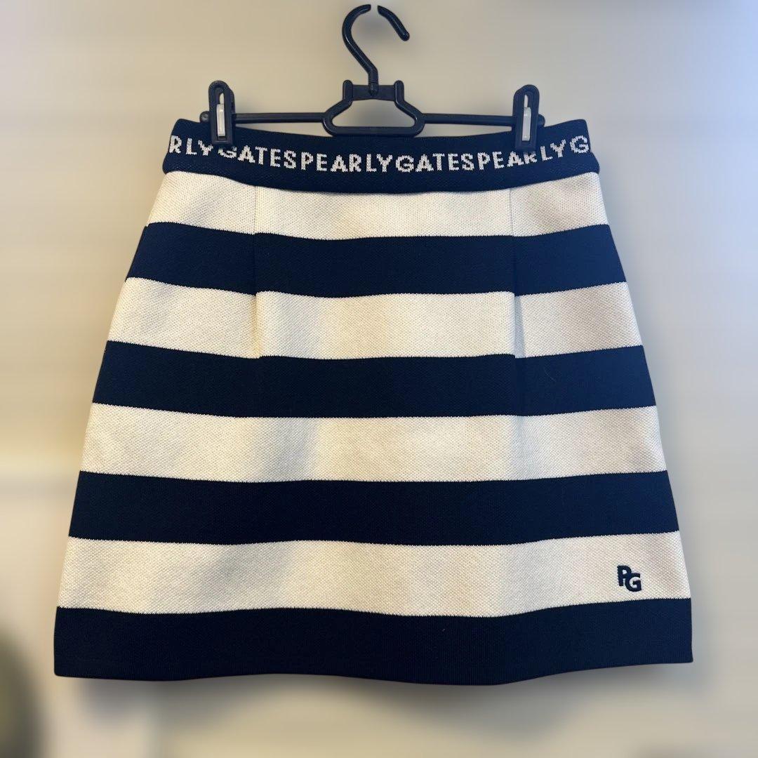 PEARLY GATES 新品ニットスカート ボーダー