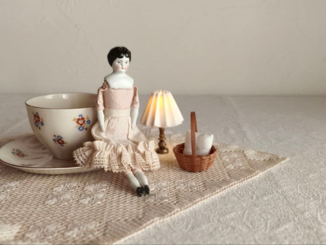 * vintage doll ୨୧ * 小さな チャイナヘッドドールさん