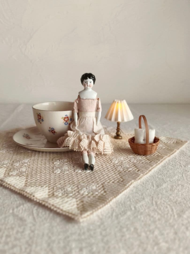 * vintage doll ୨୧ * 小さな チャイナヘッドドールさん