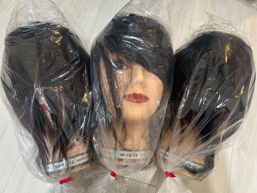 美容師国家試験用カットウィッグ 3体セット