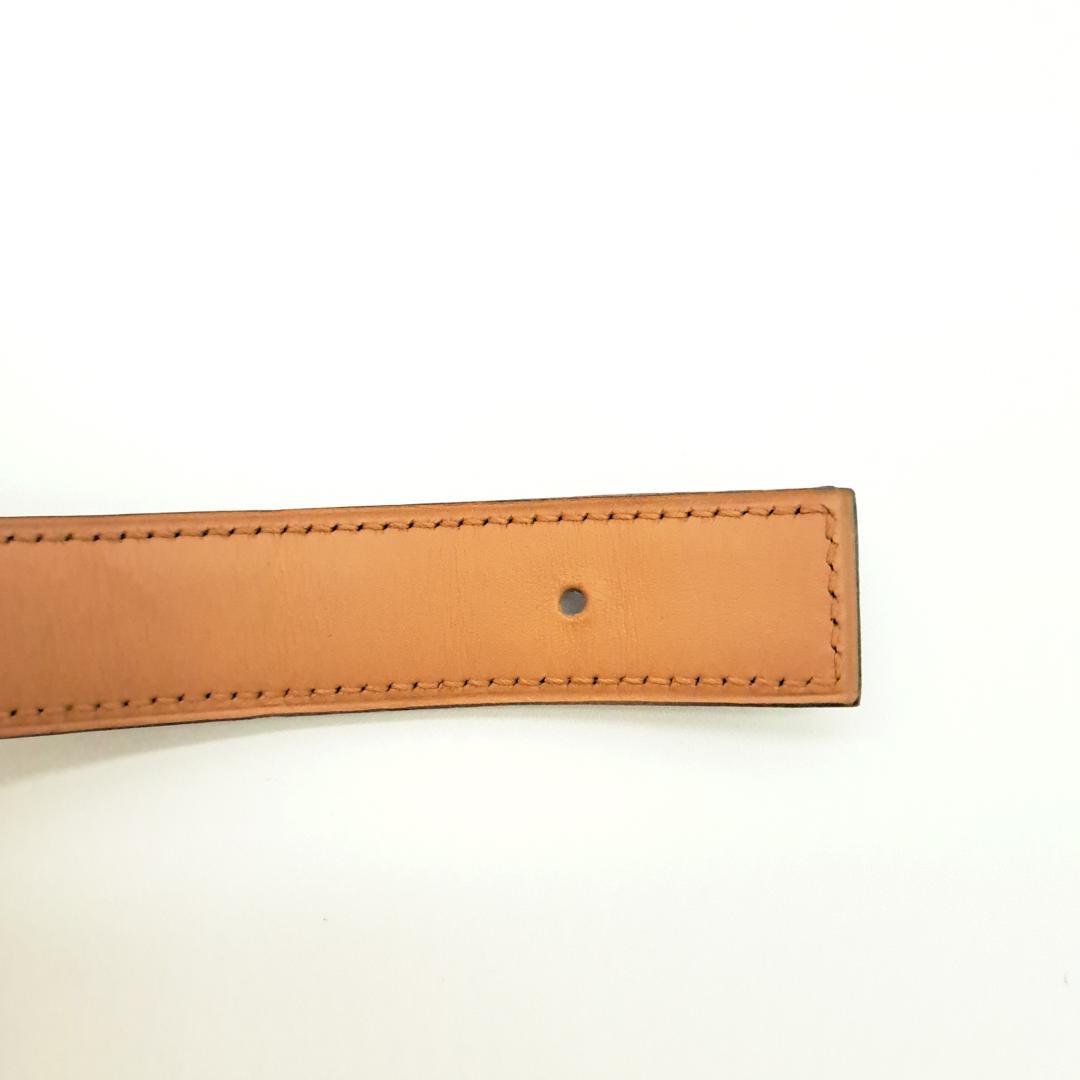 エルメス HERMES Hベルト リバーシブル アリゲーター ゴールドバックル