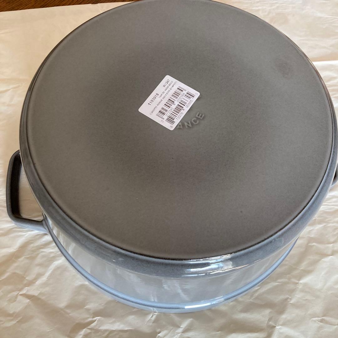 ストウブ ラウンド ココット グレー 30cm staub cocotte