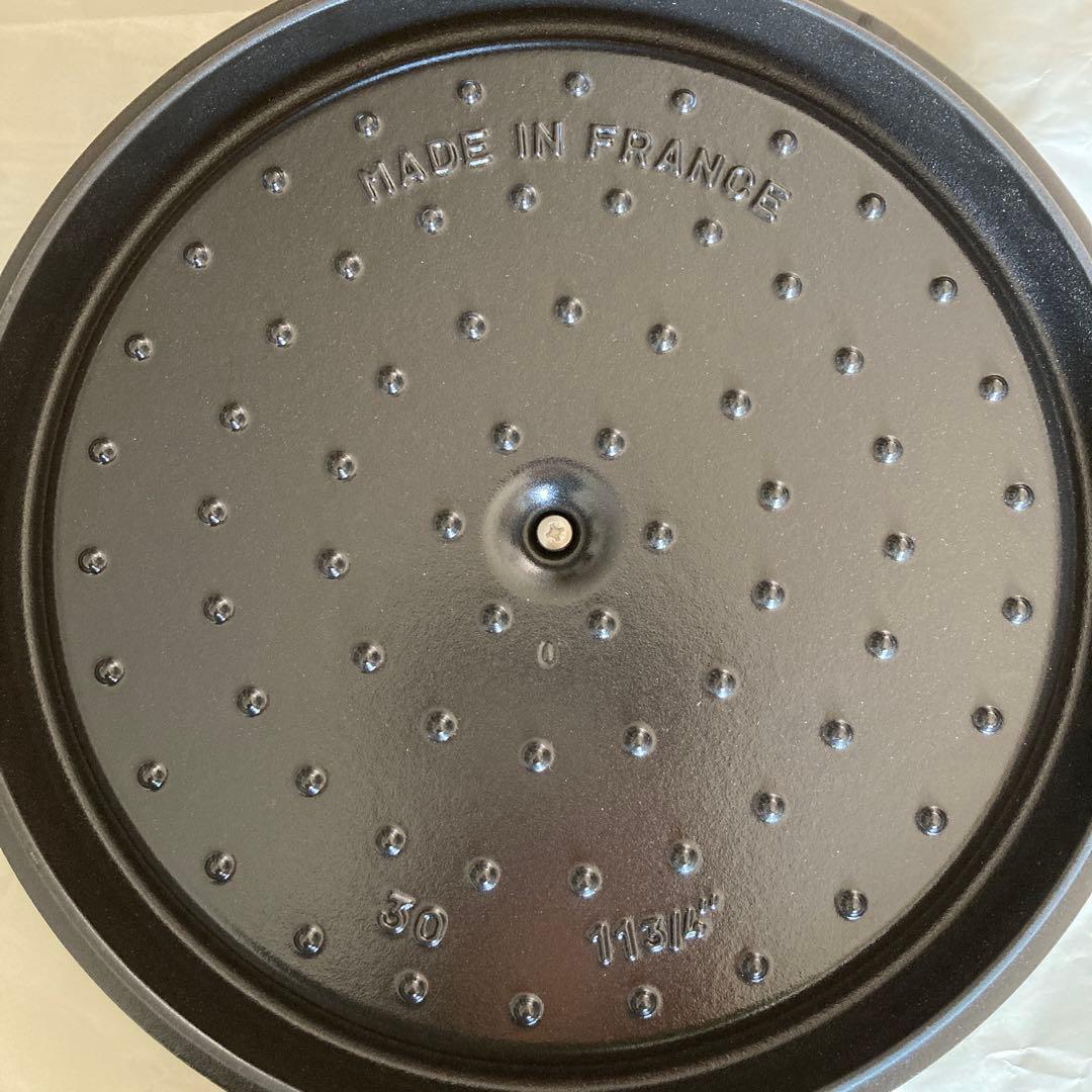 ストウブ ラウンド ココット グレー 30cm staub cocotte