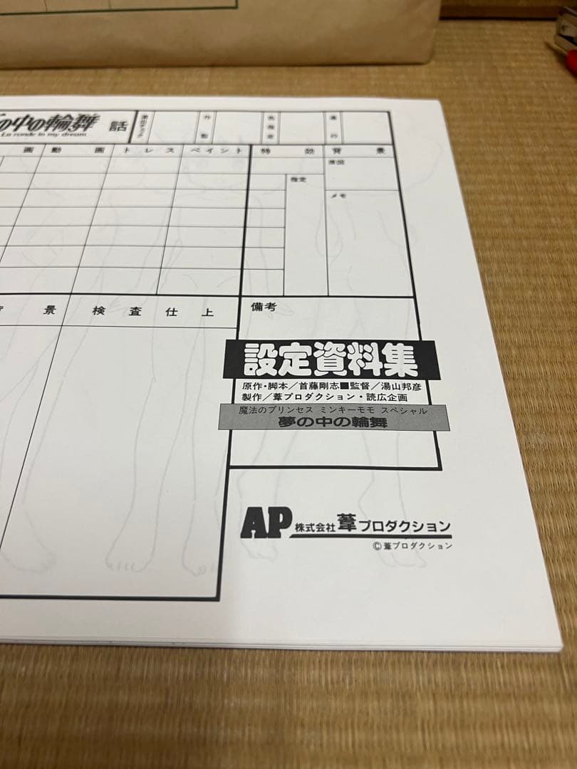 魔法のプリンセス　ミンキーモモ　スペシャル　夢の中の輪舞　設定資料集