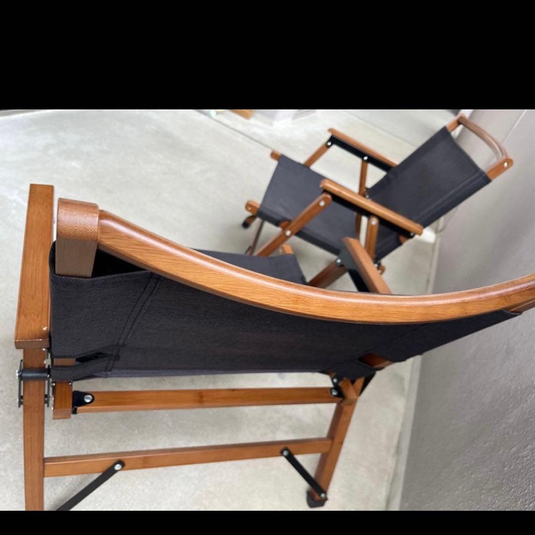 BUNDOK(バンドック) ロースタイル チェア ブラック　2個セット