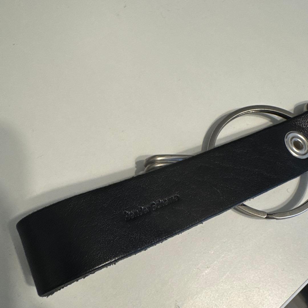 Hender Scheme レザー キーホルダー キーリング ブラック