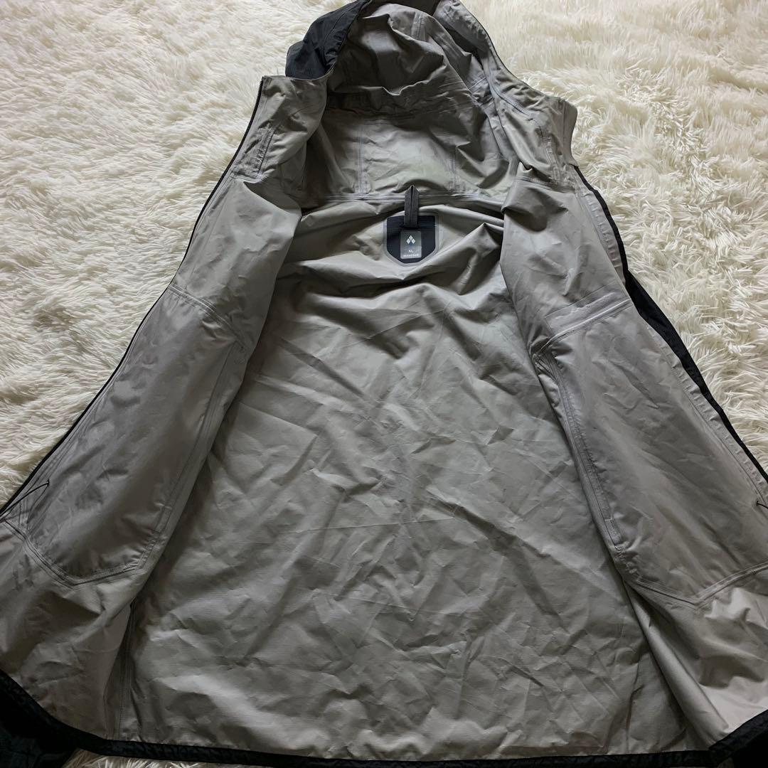 極美品■モンベル セットアップ 上下　ゴアテックス ブラック XL