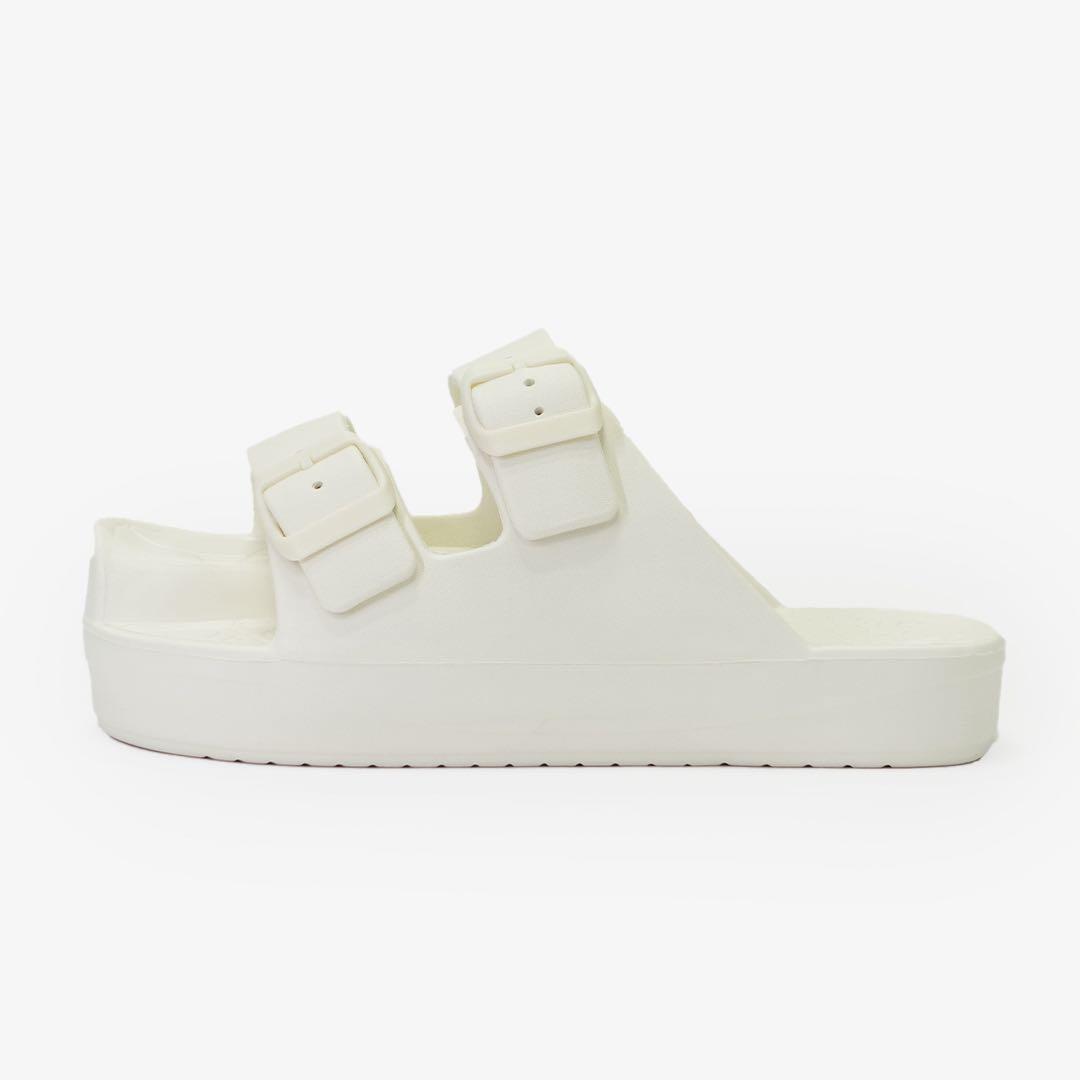 ラクバキ racbaki イージーサンダル ラップ　ホワイト　Sサイズ