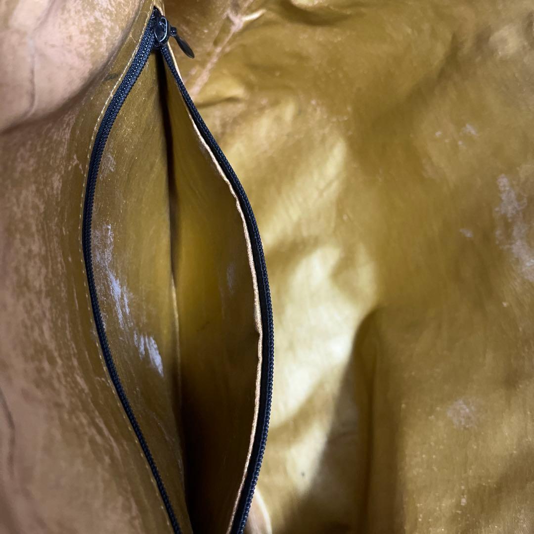 ヴェルサーチ　Versace トートバッグ　ブラック✖️ゴールド　レオパード柄