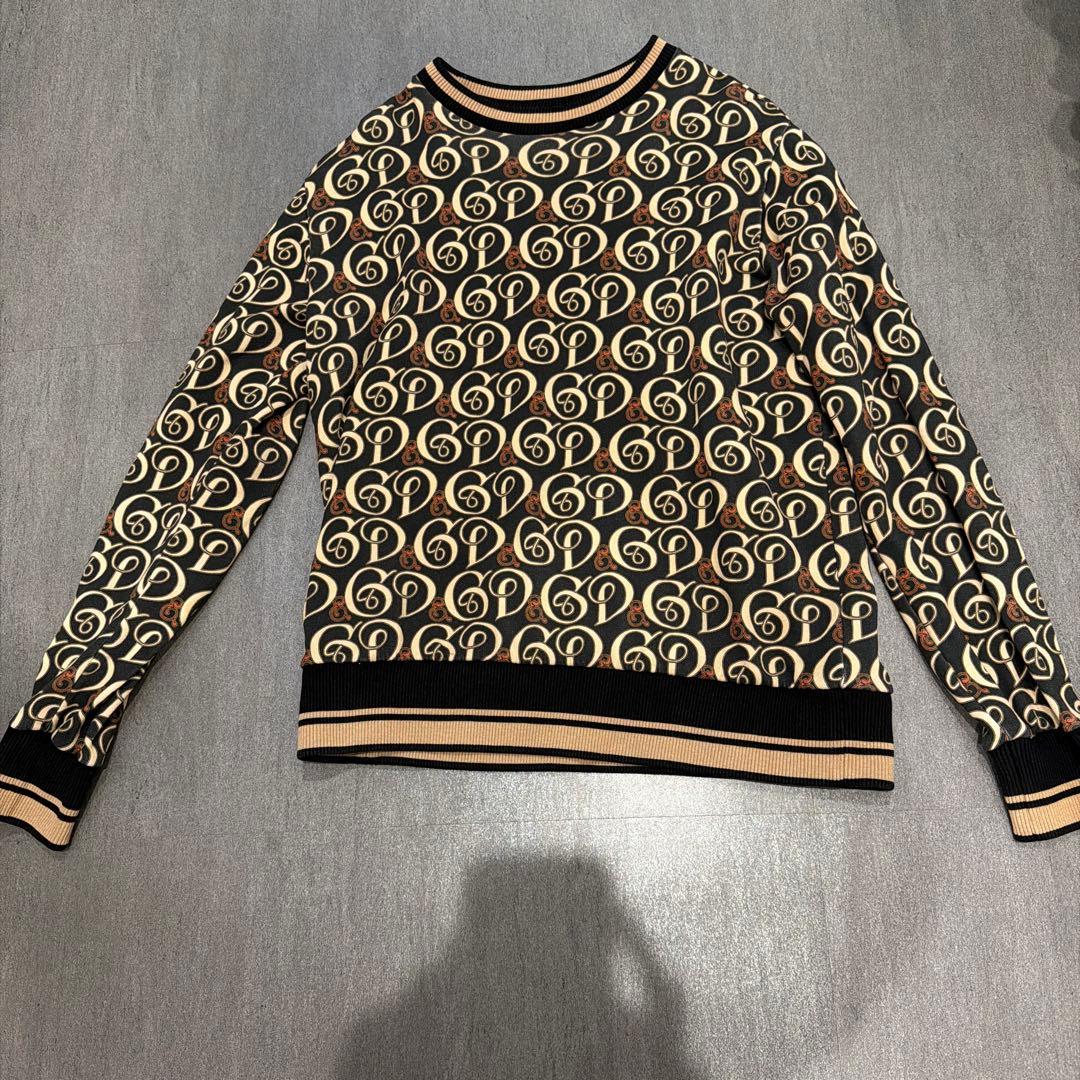 DOLCE & GABBANA ロゴパターンニットセーター