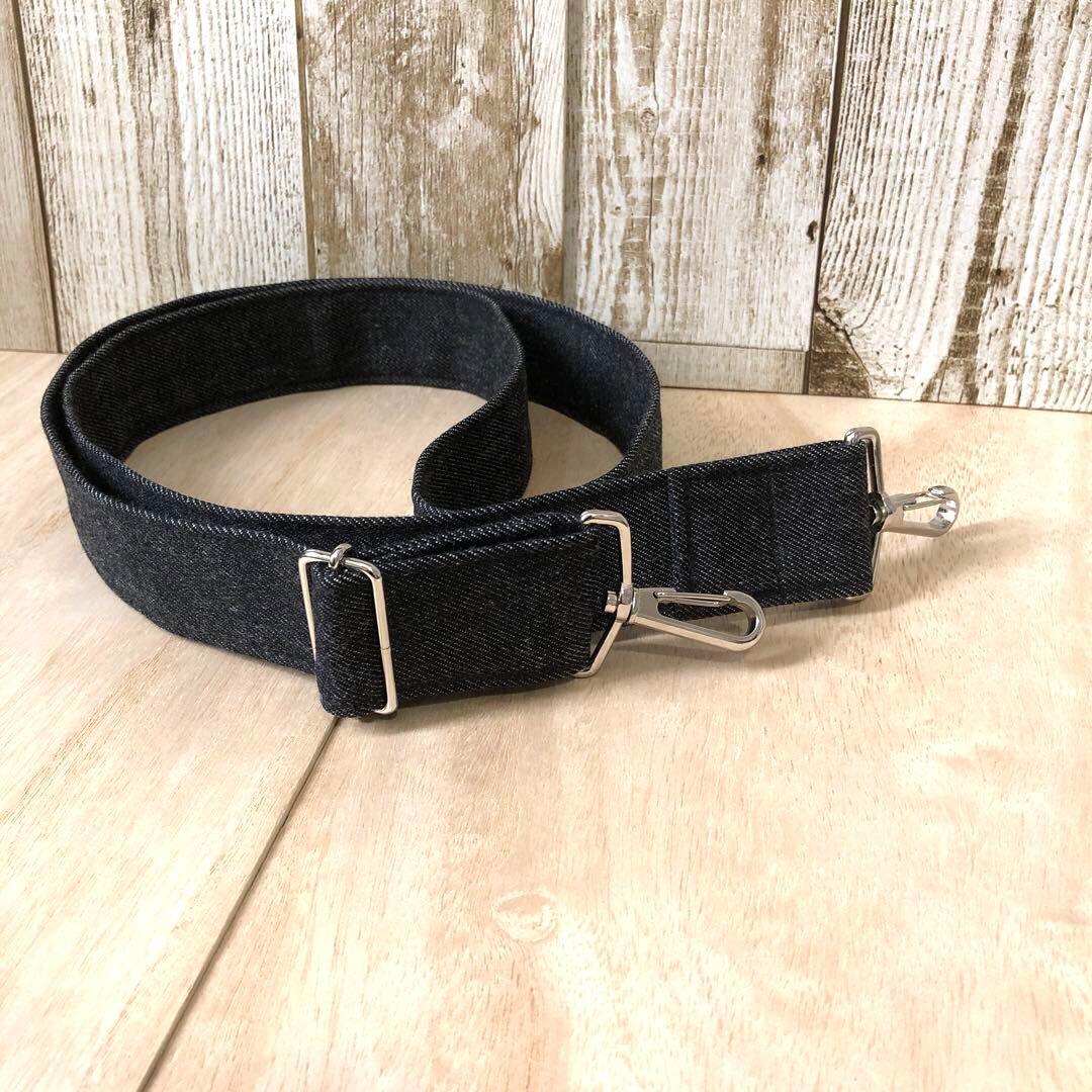 けぃ　トートバッグ　ブラック　ショルダーベルト付き