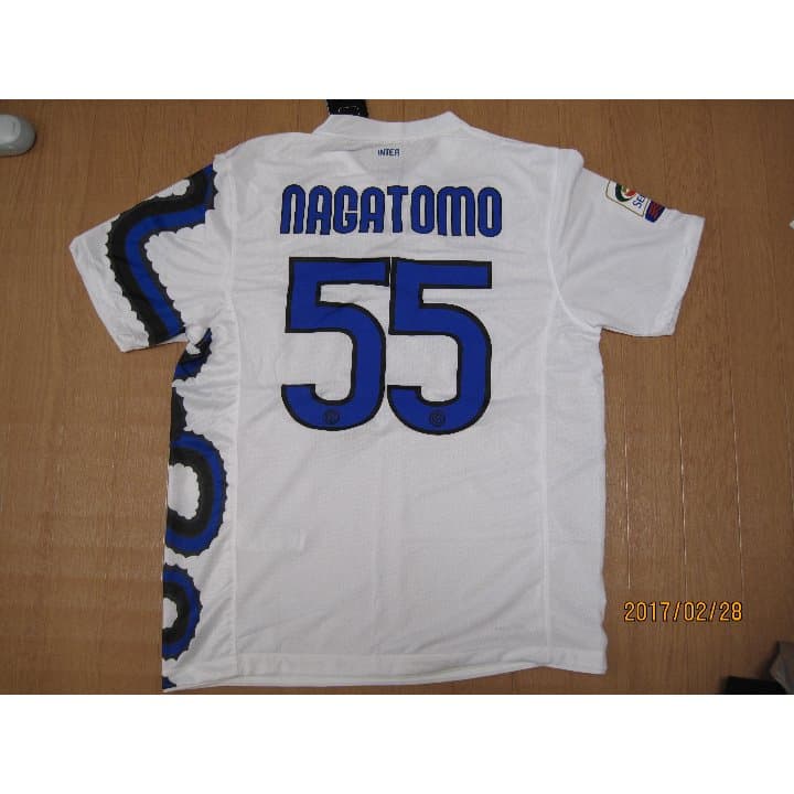 現セリエA・インテル所属 長友 佑都選手 アウェイオーセンティックユニフォーム