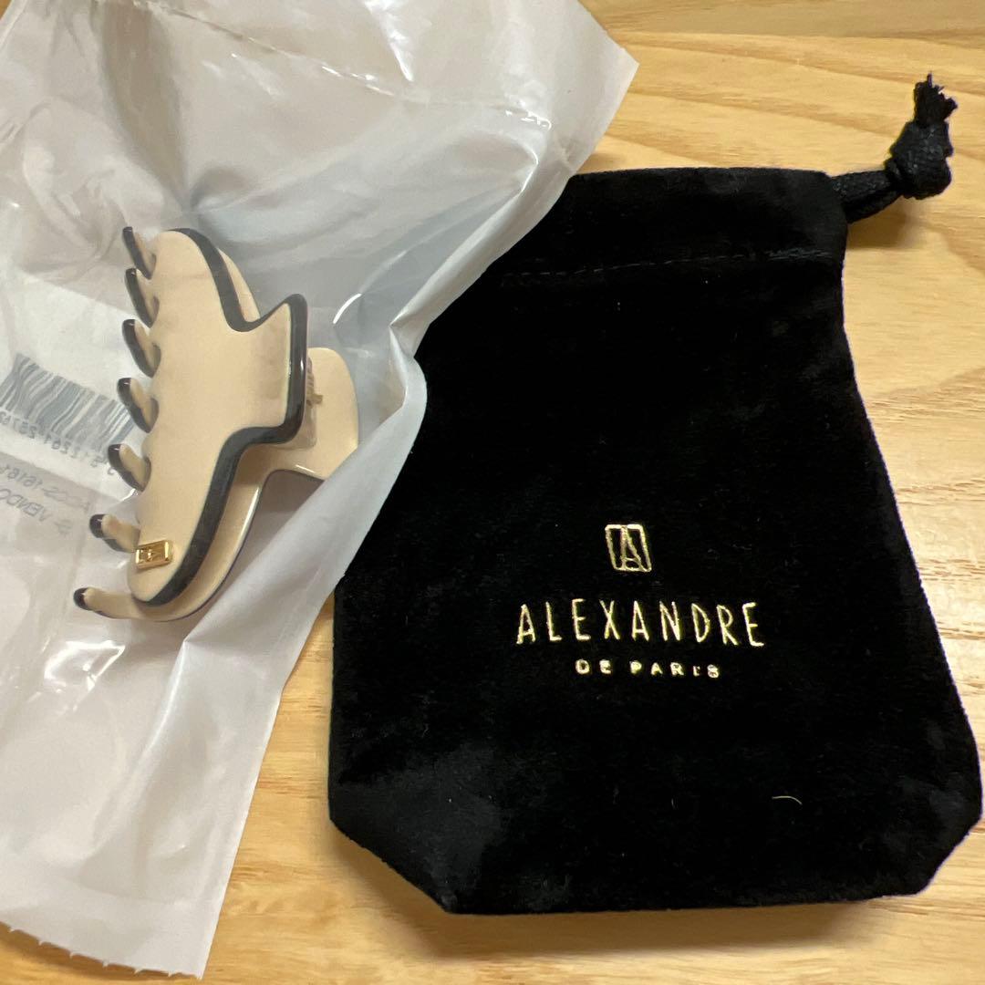 新品 アレクサンドルドゥパリ ヘアクリップ ベージュ