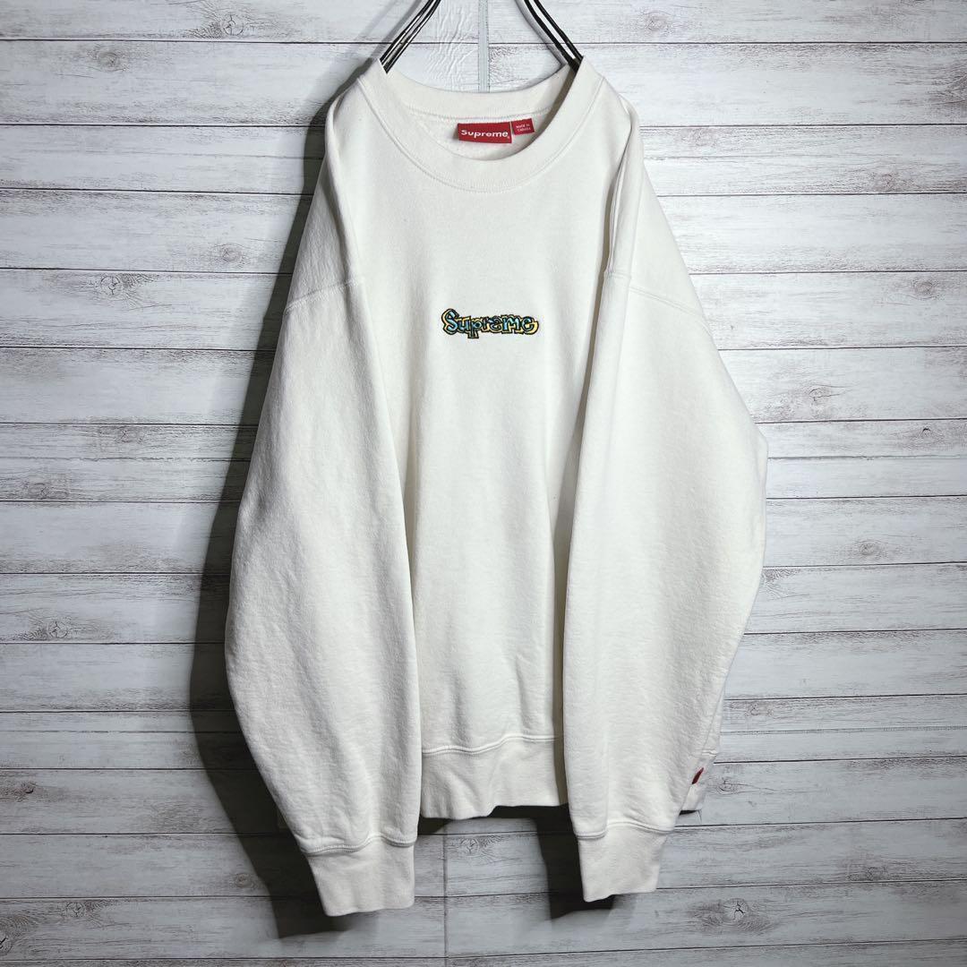 【入手困難!!】シュプリーム ✈︎カナダ製 刺繍 トレーナー 肉厚 裏起毛