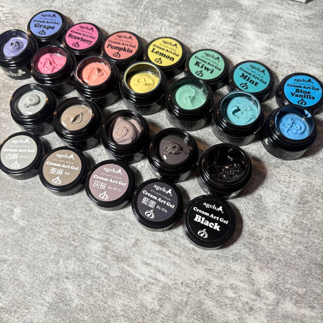 ほぼ未使用 ageha クリームアートジェル アゲハ 12点セット まとめ