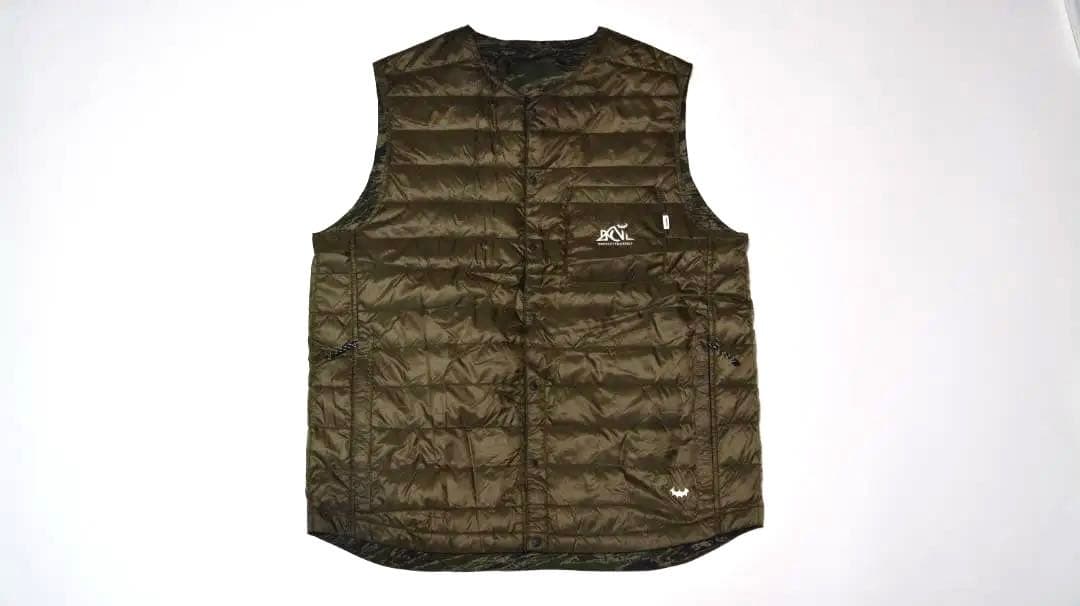 BACK CHANNEL x NANGA リバーシブル ダウン ベスト