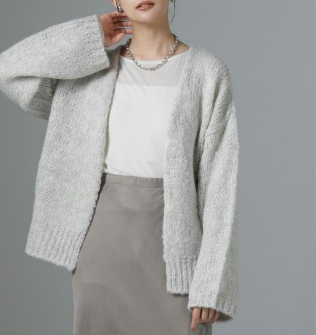 未使用 2024年 トリコットジーンマルク カーディガン グレー フランス製