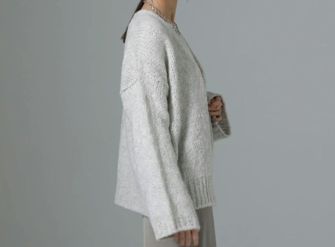 未使用 2024年 トリコットジーンマルク カーディガン グレー フランス製