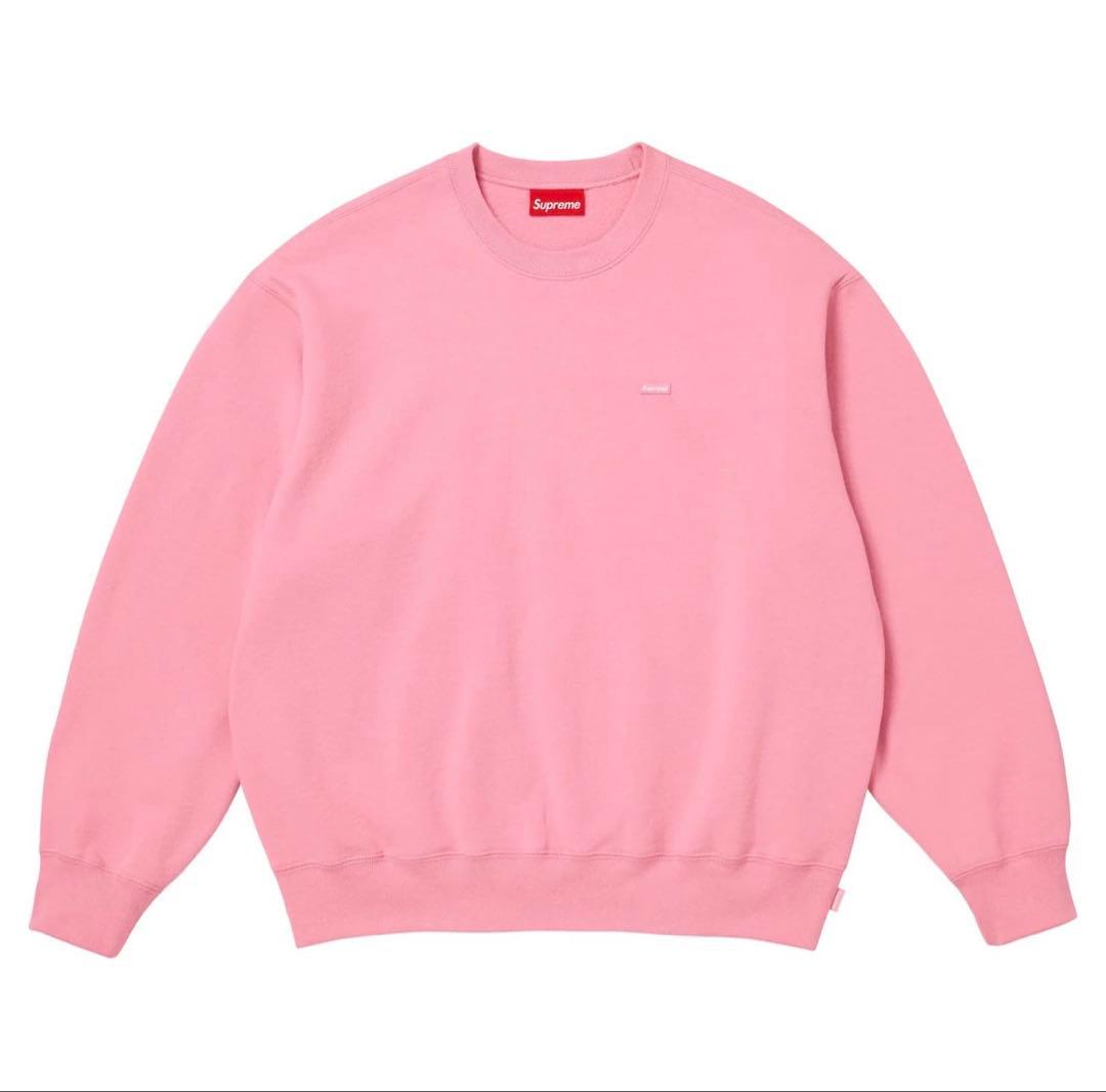 Supreme small box logo crewneck ピンク　M