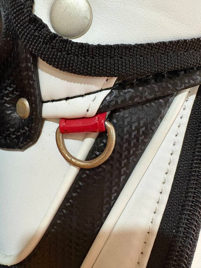 ツアーステージ キャディバッグ ホワイト/ブラック