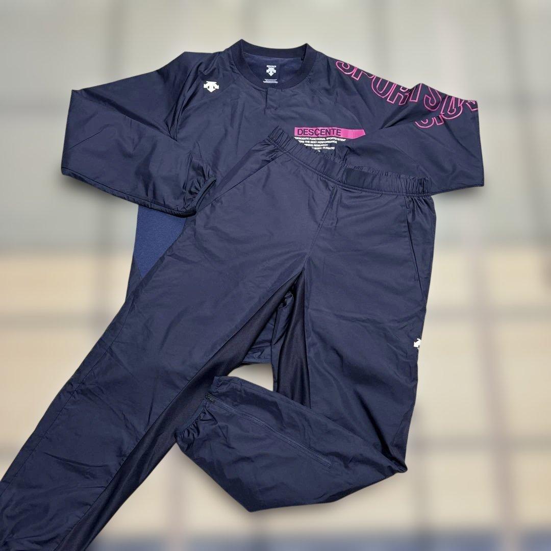 【美品】DESCENTE セットアップネイビーLサイズ