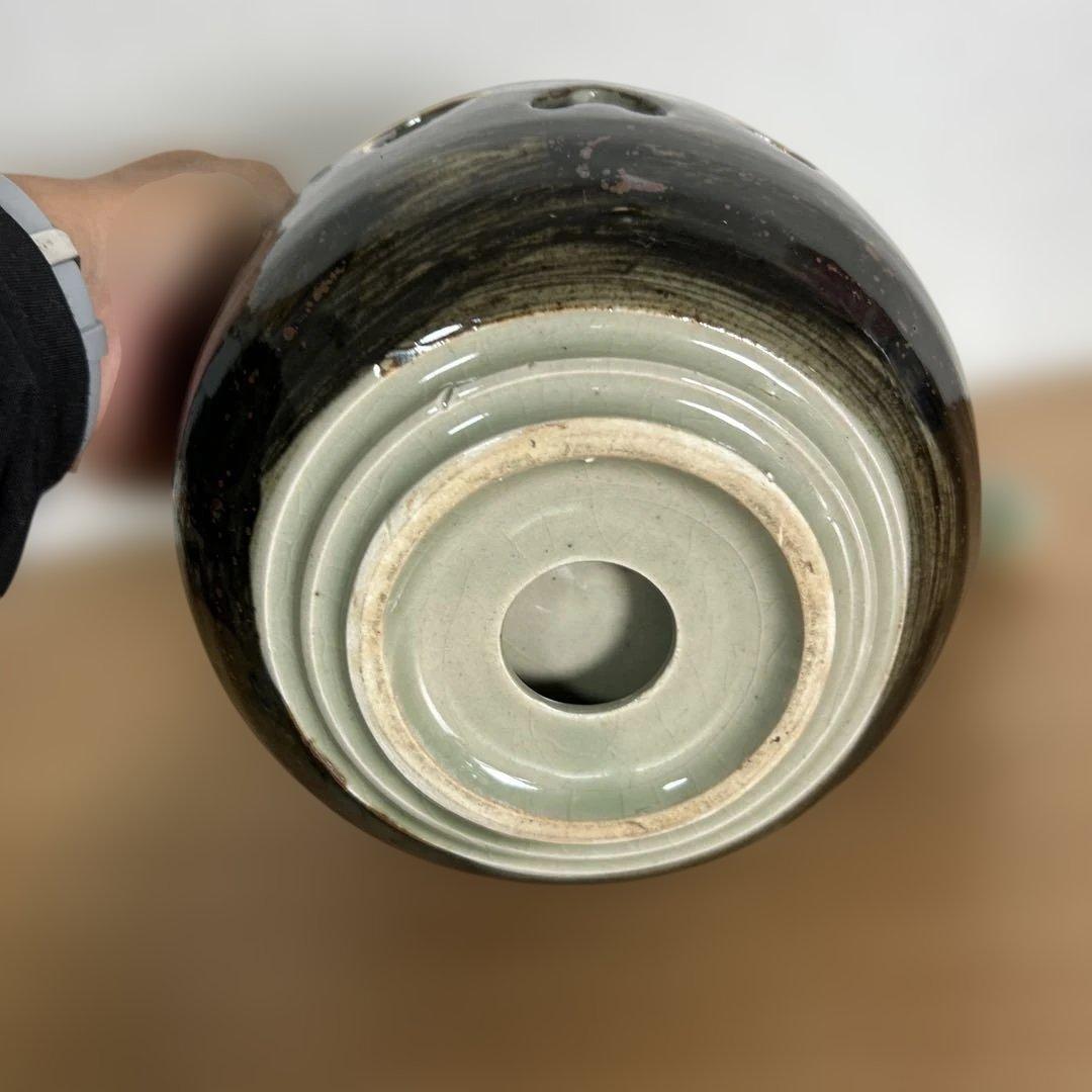 自宅保管品未使用　相馬焼 特大急須 双馬 金馬 美品　湯呑み6個付き