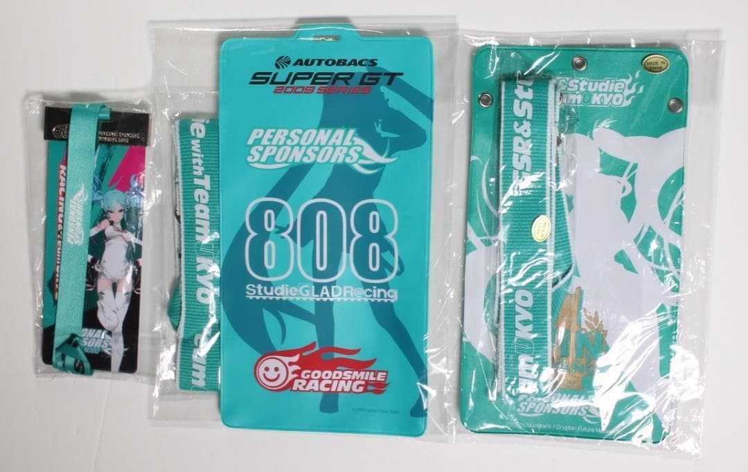 初音ミク グッドスマイルレーシング チケットホルダー+スポンサーカード セット