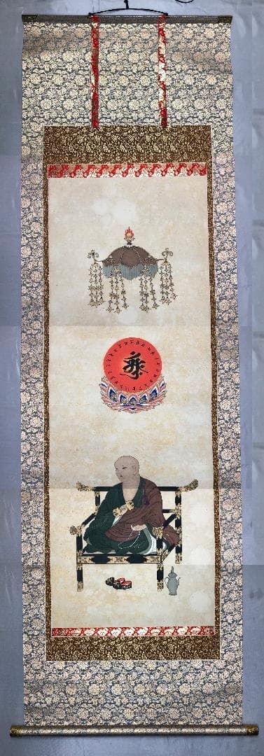 【 肉筆仏画 】　空海　アーンク　桐箱付　蔵出し